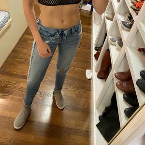 BLANKNYC Jeans with Fringe on Side